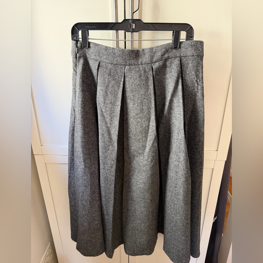 Mango Marbled Wool Pleated Skirt - Picture 5 of 6